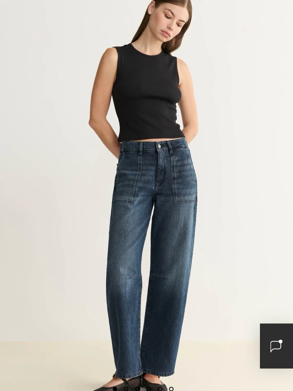 BNA-Soft Curve Barrel Jeans 26''